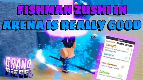 Gpo Using Zushi Fishman In Arena Youtube