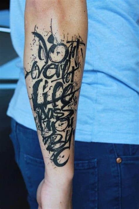 40 Quote Tattoos For Men Expression Of Words Written In Ink