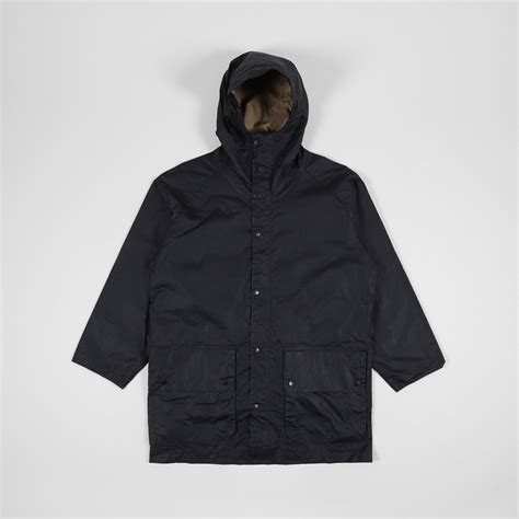 Barbour Mens White Label Hiking Wax Jacket Royal Navy Blue
