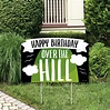 Over the Hill Birthday - Birthday Party Yard Sign Lawn Decorations ...