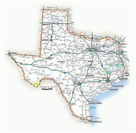 Road Map Of Texas Highways Free Printable Maps Hot Sex Picture