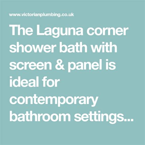 Laguna Corner Shower Bath With Screen And Panel Victorian Plumbing Corner Shower Shower Bath