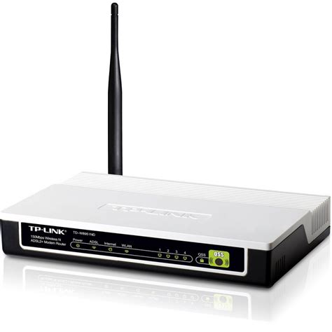 A modem connects your home network to the internet, and a router lets your devices talk to one another and use that internet connection. Router wireless N 150Mbps cu modem ADSL2+ TP-Link TD ...