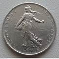 Coin of 1 Franc 1966 from France - ID 862
