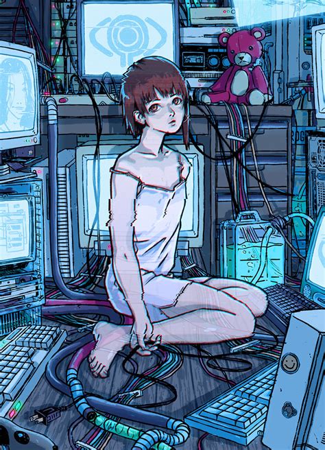 Serial Experiments Lain Poster 12 X 18 Illustration Etsy