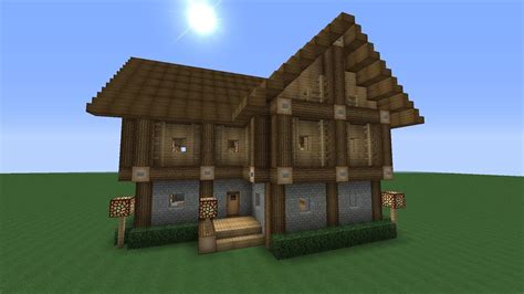 Learn to build easy medieval and modern minecraft house designs. Detailed Advanced 2 Story Wooden House Minecraft Tutorial ...