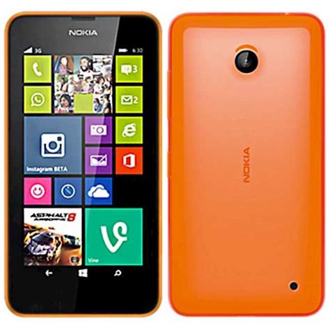 Nokia Lumia 630 Dual Sim Smartphones Orange A00018889 A00018889
