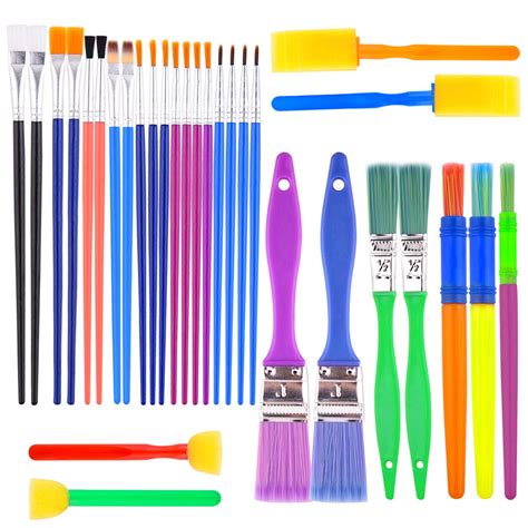 Buy Btnow Colorful Artist Paint Brush Set 30 Pieces Kids Children Paint