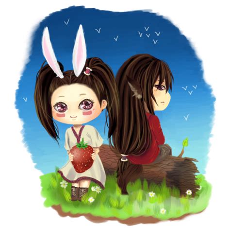 Wolf And Bunny By Owkaii On Deviantart