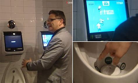 Christchurch Pub Turns Mens Toilet Urinal Into A Game Daily Mail Online