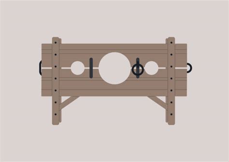 Pillory Tortured Medieval Punishment Stock Photos Pictures And Royalty