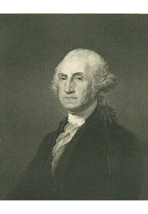 Portrait Of George Washington 1st President Of United States