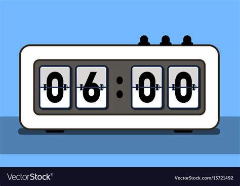Font alarm clock with the normal characteristic belongs to the alarm clock font family. Alarm clock with analog boarding font Royalty Free Vector