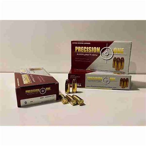 Precision One 9mm 147 Grain Hpxtp 50 Rounds Box Gunrun International