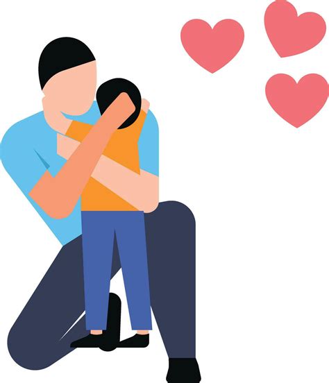 Father Hugging His Son 25073299 Vector Art At Vecteezy