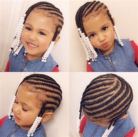 Natural braided hairstyles for black girls with long hair. Kids Hairstyles for Little Girls from Braids to Ponytails
