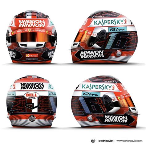 Charles leclerc full scale helmets. In pictures: Charles Leclerc's tribute helmet, featuring ...