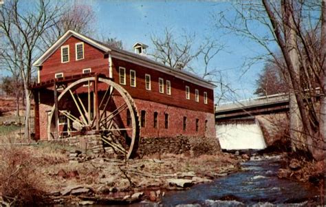 Old Grist Mill And Water Wheel Granby Ma