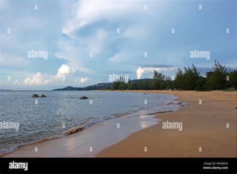 Pantai Kura Beach Singkawang West Kalimantan Indonesia Stock Photo