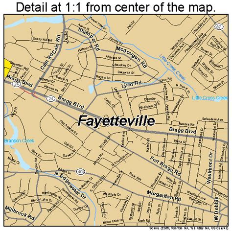 Fayetteville North Carolina Street Map 3722920