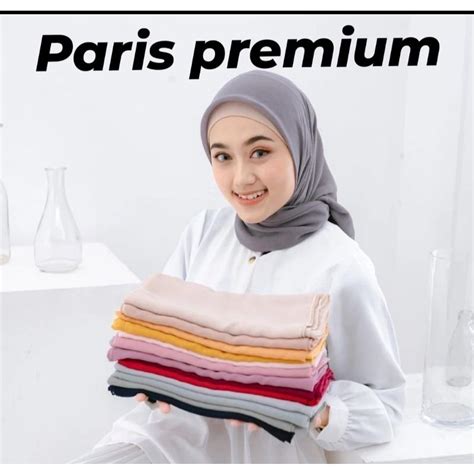 Jual Paris Premium Di Jamin Premium Hijab Segi Empat Paris Premium