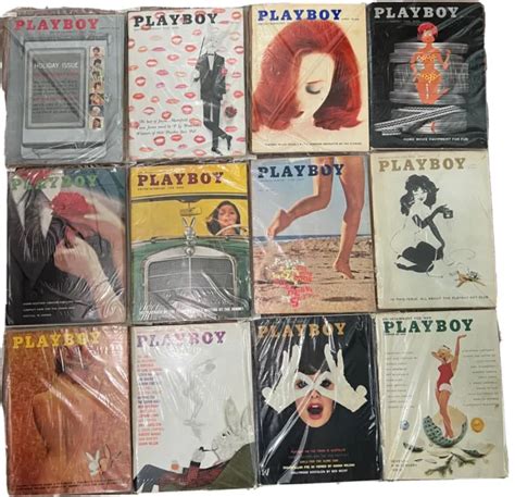 Lot Of Playboy Magazine Full Year Set Nice Stuff Vintage Collection Picclick