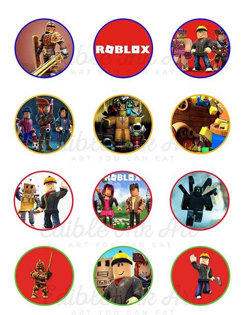 Roblox Edible Cupcake Toppers Cupcake Toppers Printable Roblox