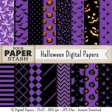 Paper Halloween Halloween Scrapbook Purple Halloween Halloween