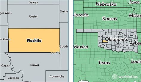 Washita County Oklahoma Map Of Washita County Ok Where Is Washita