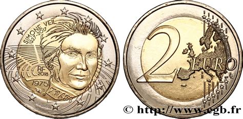 France 2 Euro Simone Veil 2018 Pessac Feu643223 Euro Coins