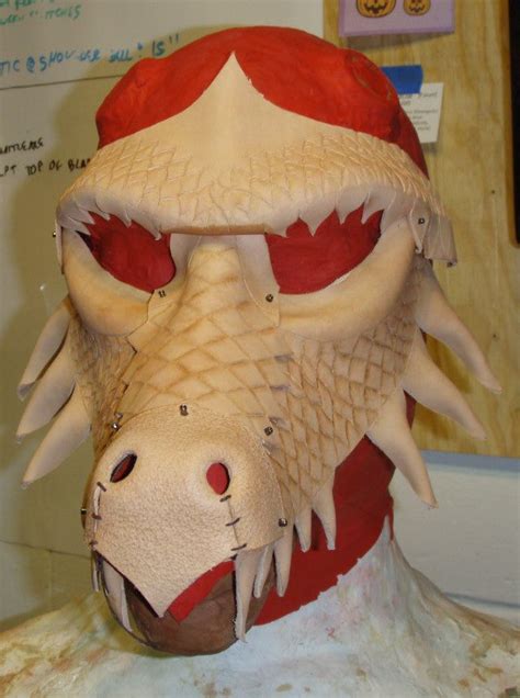 Leather Dragon Mask With Images Dragon Mask Leather Mask Dragon