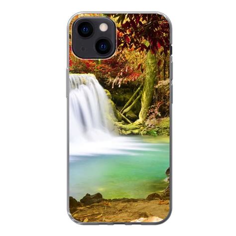 Muchowow Handyhülle Herbst Wasserfall Natur Handyhülle Apple Iphone 13 Smartphone Bumper