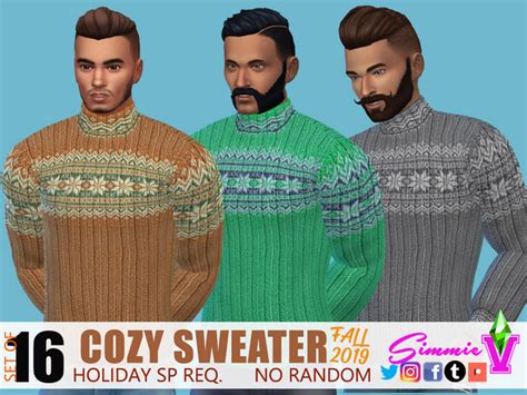 Cozy Sweaters Fall 2019 By Simmiev At Tsr Sims 4 Updates