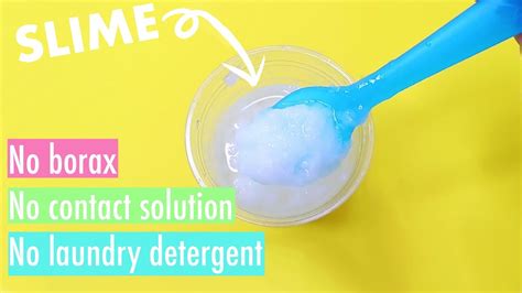 3 Ingredient Slime Without Borax Contact Lens Solution Laundry