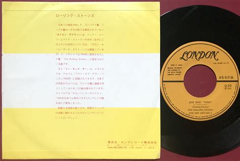 Nostalgipalatset Rolling Stones Poison Ivy She Said Yeah Japan Ps 1973