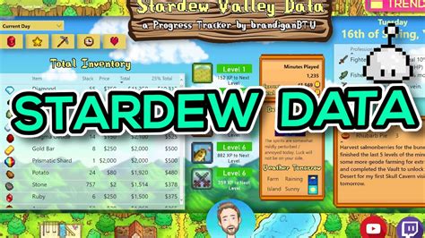 I Made A Dashboard To Track Everything In Stardew Valley Youtube