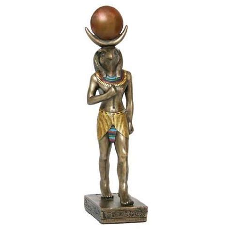 Horus Egyptian 9 Inch Bronze Resin God Statue Falcon God Ancient Egypt