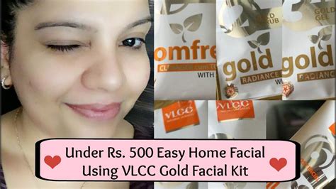 How To Do Easy Facial At Home Step By Step Vlcc Gold Facial Kit