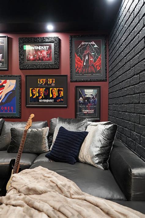 Rock ‘n Roll Interiors Home Media Room Design Media Room Design