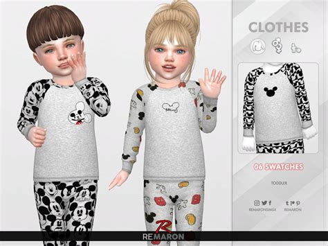 Pj For Toddler 01 Top By Remaron At Tsr Sims 4 Updates