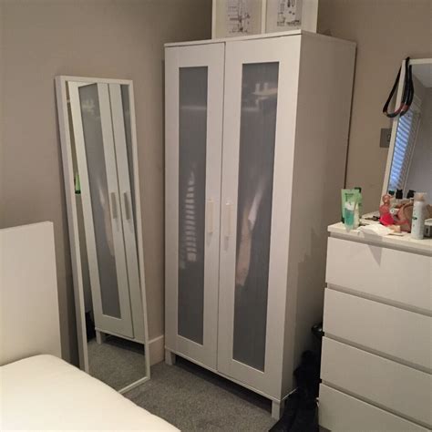 Sliding doors leave more room for you. Near new iKea Aneboda wardrobe white x 2 | in Wandsworth ...