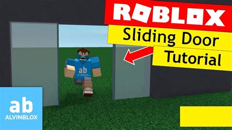 Roblox Sliding Door Tutorial How To Make A Sliding Door Doovi