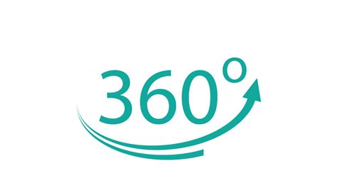 360 Degree Angle Rotation Icon Symbol Logo Version V42