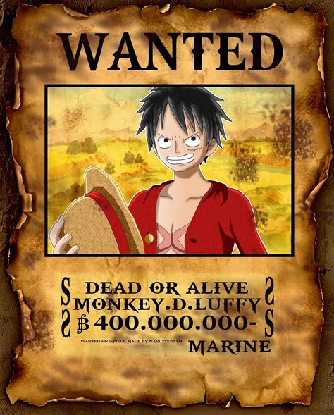 One Piece Wanted Poster Wallpapers Wallpapers High Resolution