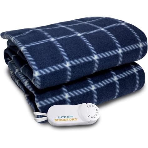 Biddeford Blankets Micro Plush Electric Heated Blanket With Digital