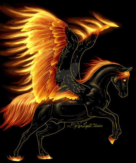 Pegasus Of Flame By Foxfiredruid On Deviantart