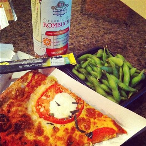 Substitute your favorite ginger beer for the fresh ginger and sparkling water. (whole foods) margherita pizza, edamame, licorice stick ...