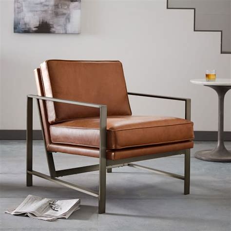 Import quality metal frame chair supplied by experienced manufacturers at global sources. Metal Frame Leather Chair | west elm