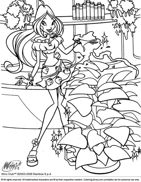 Winx Club Roxy Coloring Pages