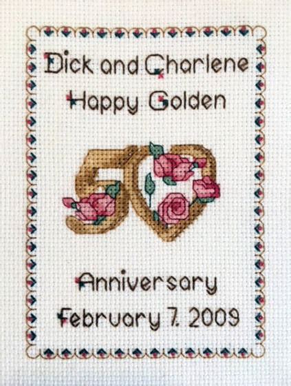 The 14 Most Successful 50th Wedding Anniversary Cross Stitch Patterns